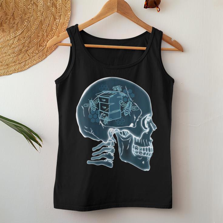 Skull Beekeeping Beekeeper Bee Hive Honey Apiarist Men Women Tank Top Unique Gifts