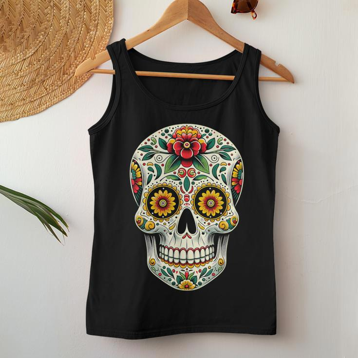 Skull Mexican Cinco De Mayo Costume For Women Women Tank Top Personalized Gifts