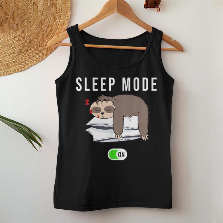 Sleep Mode Sloth Late Sleeper & Sleep Cap Tank Top Frauen Lustige Geschenke