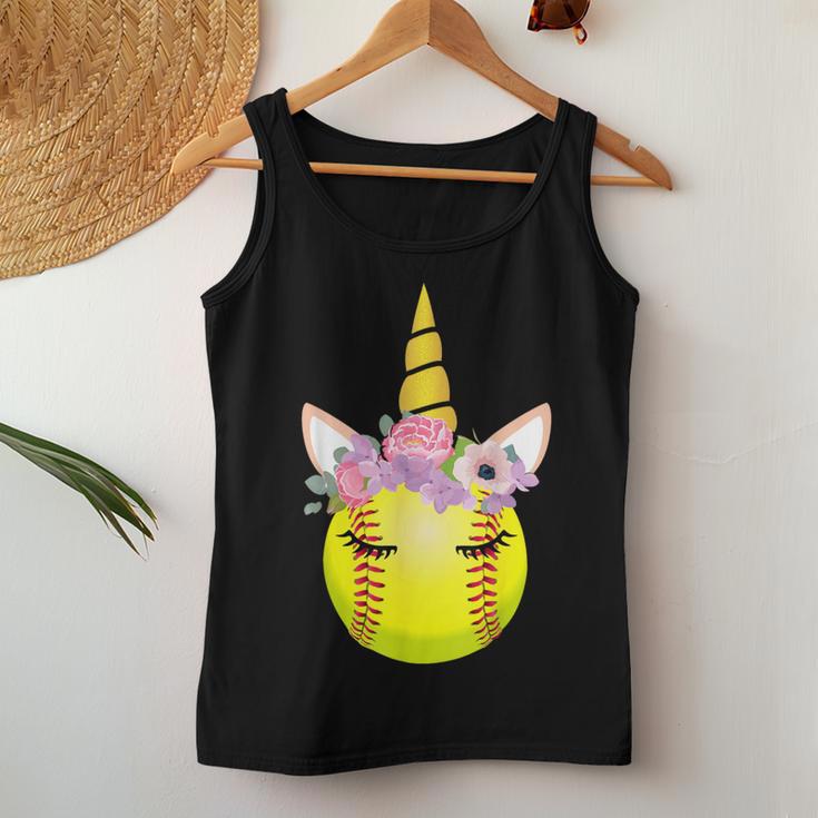 Softball Unicorn Unicorn Lover For Girls Women Tank Top Unique Gifts