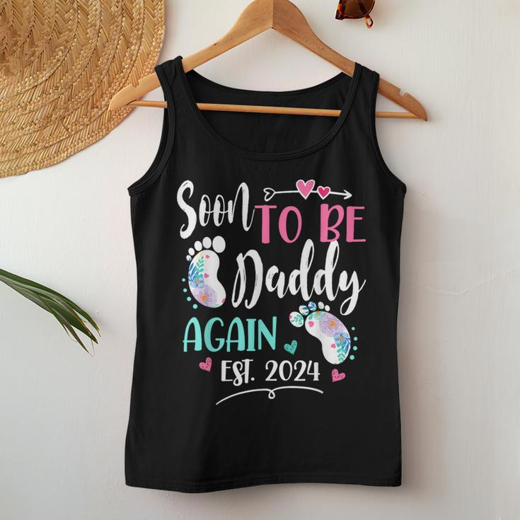 Soon To Be Daddy Again 2024 Mother's Day Women Tank Top Personalized Gifts