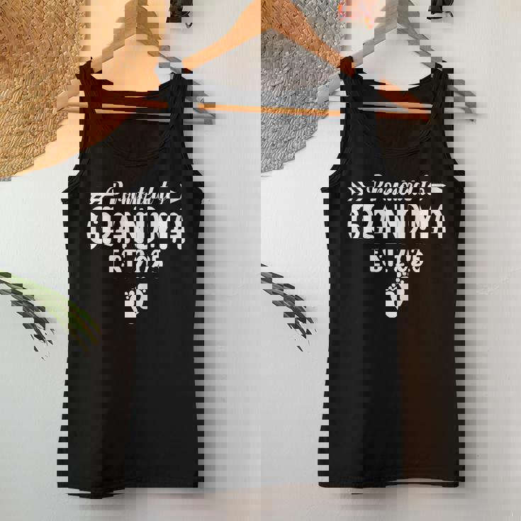 Soon To Be Grandma 2025 Promoted To Grandma Est 2025 Women Tank Top Funny Gifts