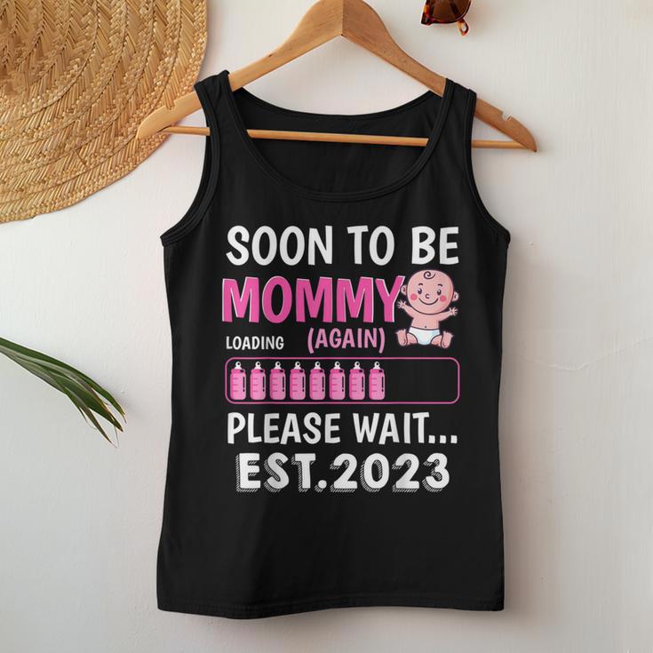 Soon To Be Mommy Again Est 2023 Baby Shower Girl Loading Women Tank Top Unique Gifts