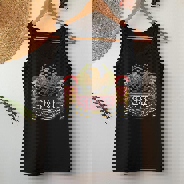 Spqr Legionario De Roma Imperio Romano Ejército Romano Camiseta sin mangas para mujer Regalos divertidos