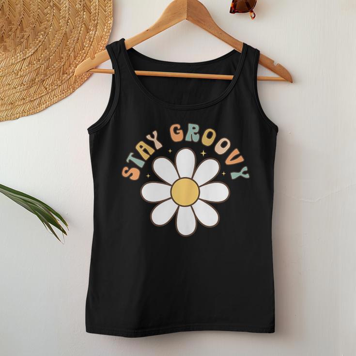 Stay Groovy Retro Hippie 60S 70S 80S Costume Theme Party Women Tank Top Unique Gifts