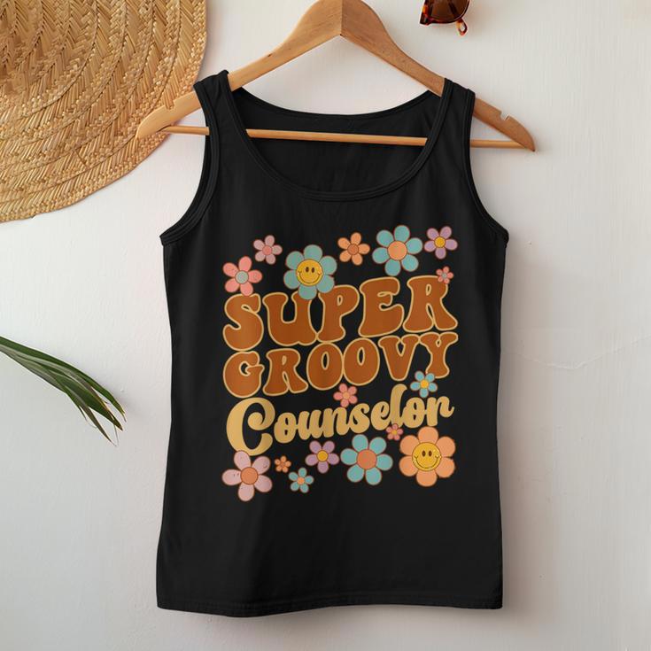 Super Groovy Counselor Retro 70S Hippie School Counseling Women Tank Top Unique Gifts