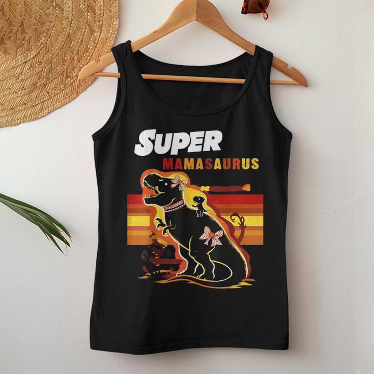 Super Mamasaurus Trex Dino Lustig Mama Muttertag Retro Tank Top Frauen Lustige Geschenke