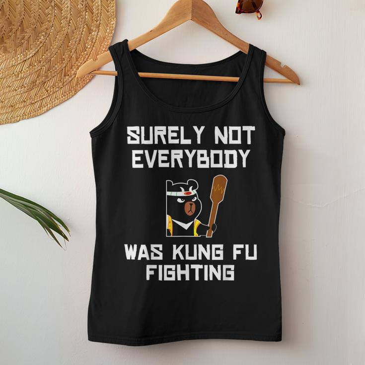 Surely Not Everybody Was Kung Fu Fighting Panda Bear Women Tank Top Unique Gifts