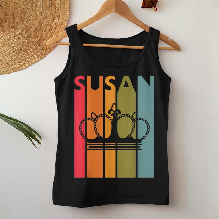 Susan Idea For Girls First Name Vintage Susan Women Tank Top Funny Gifts