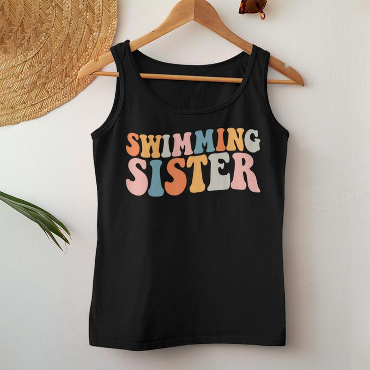 Swimming Sister Swimmer Pool Water Sport Hobby Women Tank Top Funny Gifts