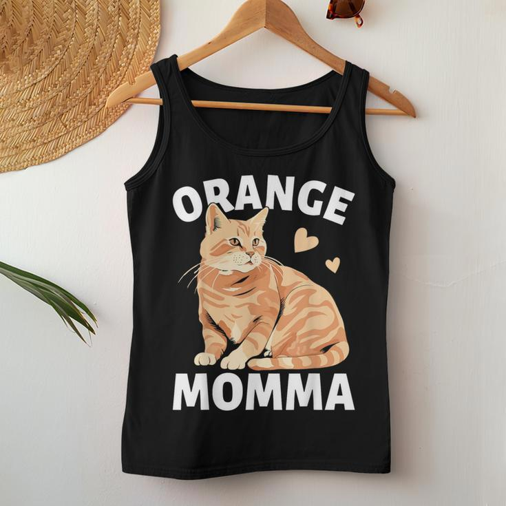 Tabby Cat Orange Cat Mom Orange Momma Women Tank Top Unique Gifts