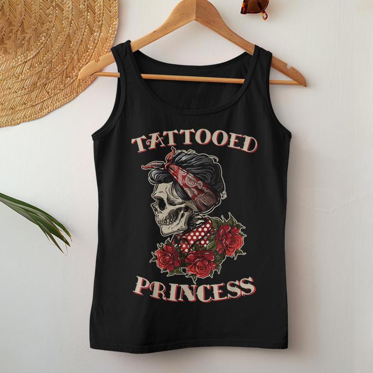 Tattooed Princess Cute Tattoo Women Tank Top Unique Gifts