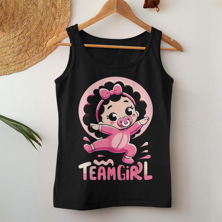 Team Girl Baby Gender Reveal Party Announcement Women Tank Top Unique Gifts