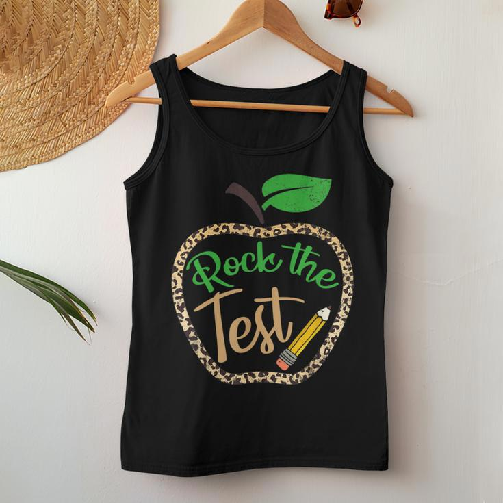 Test Day Rock The Test Teacher Testing Day Donut Stress Women Tank Top Unique Gifts