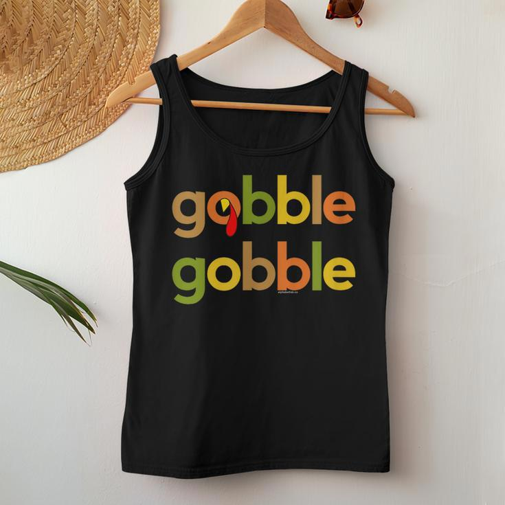 Thanksgiving For Turkey Day Gobble Gobble Fall Women Tank Top Unique Gifts