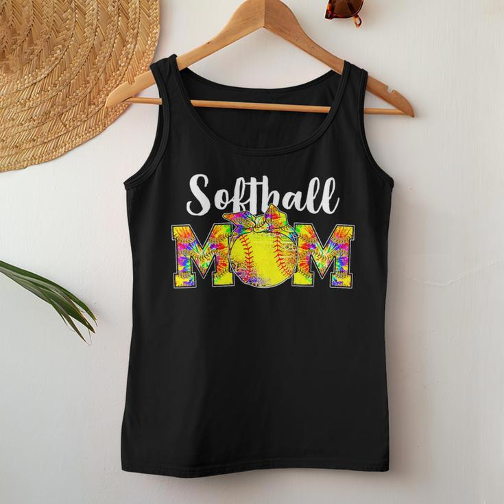 Tie Dye Softball Mom Softball Game Day Vibes Women Tank Top Unique Gifts