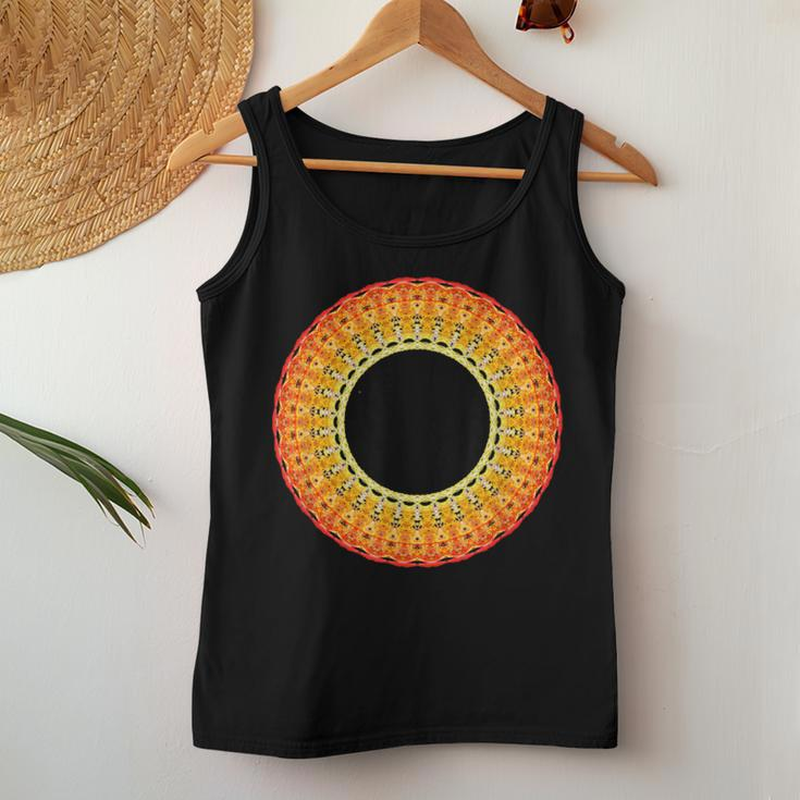Total Solar Eclipse Mandala Sun Women Tank Top Funny Gifts