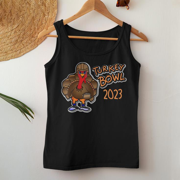 Turkey Bowl 2023 Thanksgiving Day Football Game Women Tank Top Funny Gifts