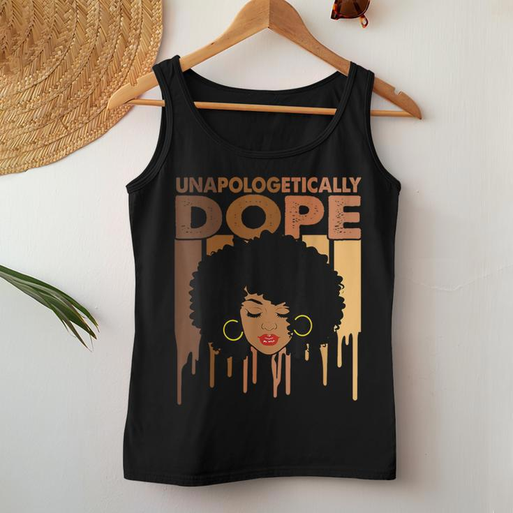 Unapologetically Dope Black History Melanin Women Tank Top Unique Gifts