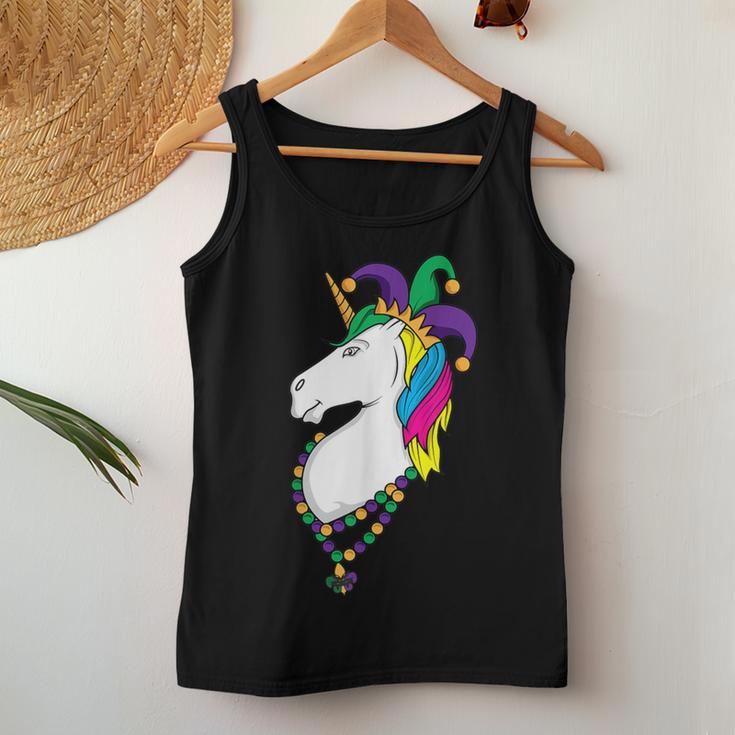 Unicorn Mardi Gras Magical Street Parade Women Tank Top Unique Gifts