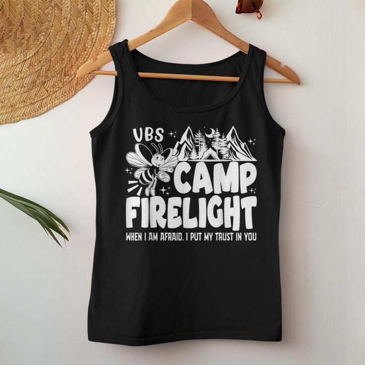 Vbs Camp Firelight Vbs 2024 Vacation Bible School Christian Women Tank Top Personalized Gifts