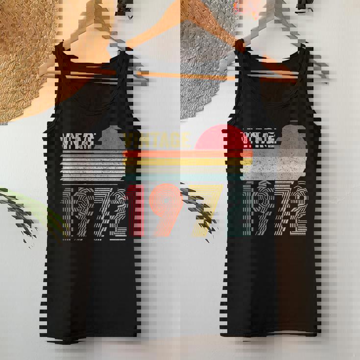 Vintage 1972 Regalo 50 Años Cumpleaños Hombre Camiseta sin mangas para mujer Regalos divertidos