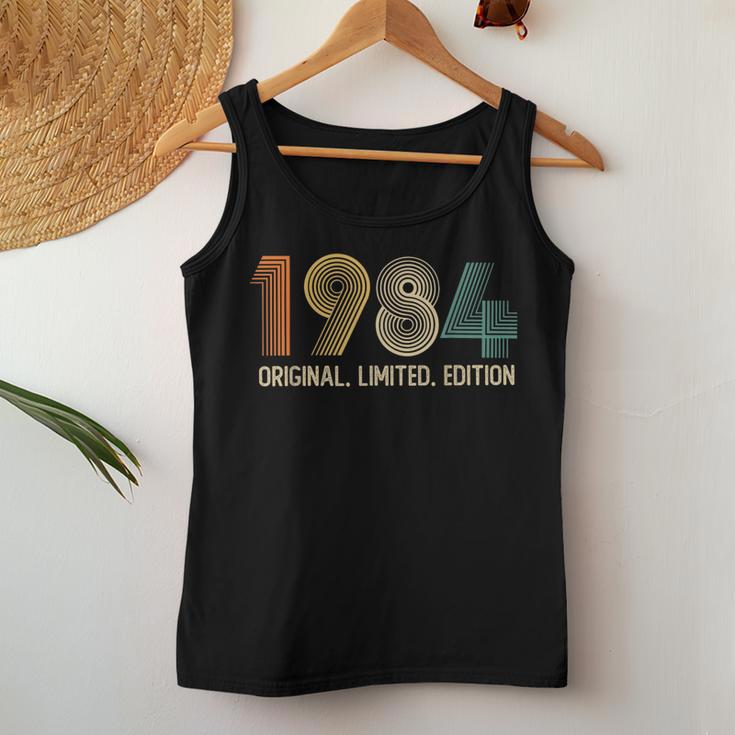 Vintage 1984 Birthday Retro 1984 For Born In 1984 Women Tank Top Unique Gifts
