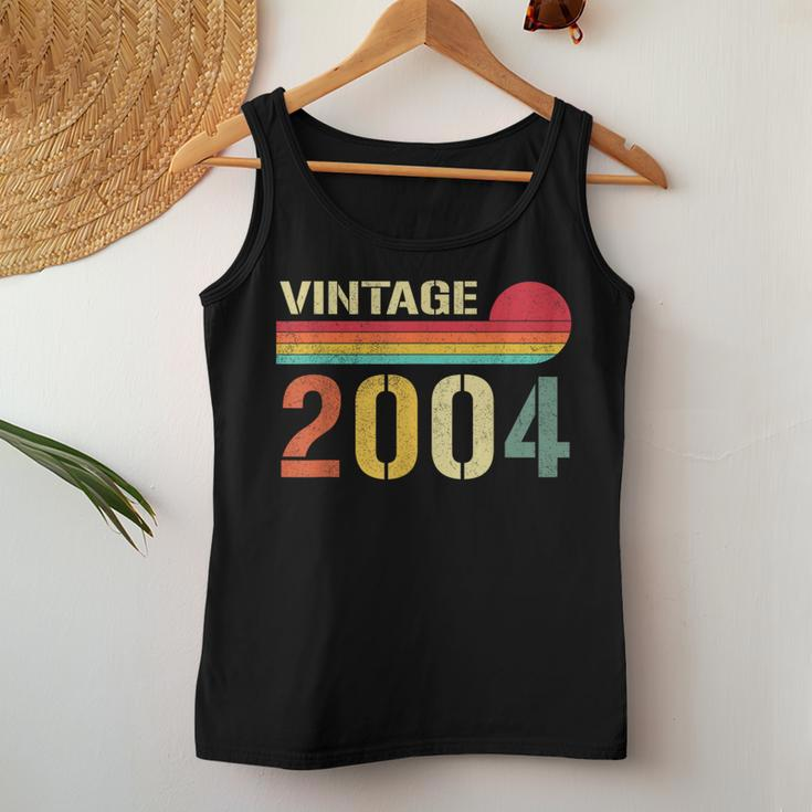 Vintage 2004 20 Year Old 20Th Birthday For Women Women Tank Top Unique Gifts