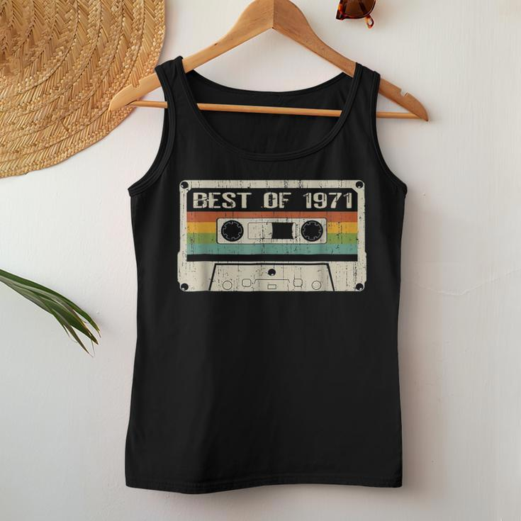 Vintage Cassette May 1971 53Th Best Of 1971 Women Women Tank Top Unique Gifts