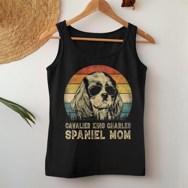 Vintage Cavalier King Charles Spaniel Mom Dog Mother's Day Women Tank Top Personalized Gifts