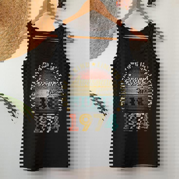 Vintage June 1974 Retro 50 Years Old 50Th Birthday Men Women Tank Top Unique Gifts Vintage June 1974 Retro 50 Years Old 50Th Birthday Men Women Tank Top Unique Gifts