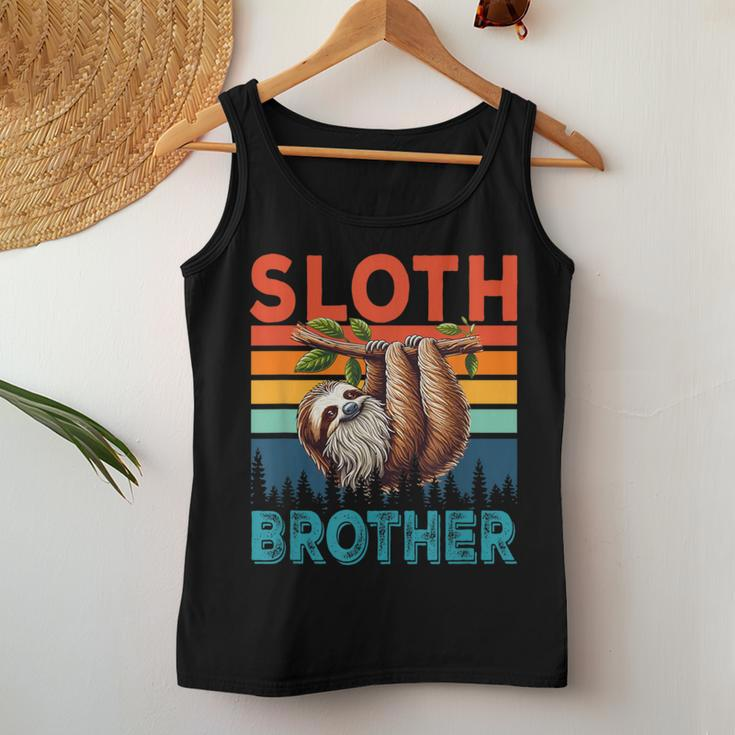 Vintage Retro Sloth Costume Brother Father's Day Animal Women Tank Top Unique Gifts
