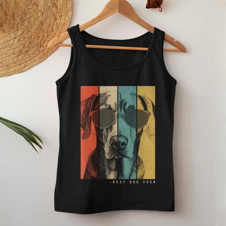 Vintage Weimaraner Hund Mama Papa Kinder Männer Frauen Tank Top Frauen Lustige Geschenke