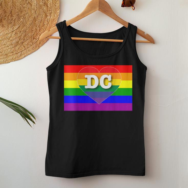 Washington Dc Gay Pride Rainbow Flag Lgbt Women Tank Top Unique Gifts
