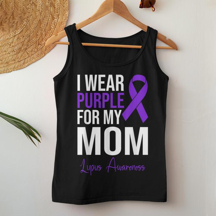 I Wear Purple For My Mom Lupus Warrior Lupus Women Tank Top Funny Gifts