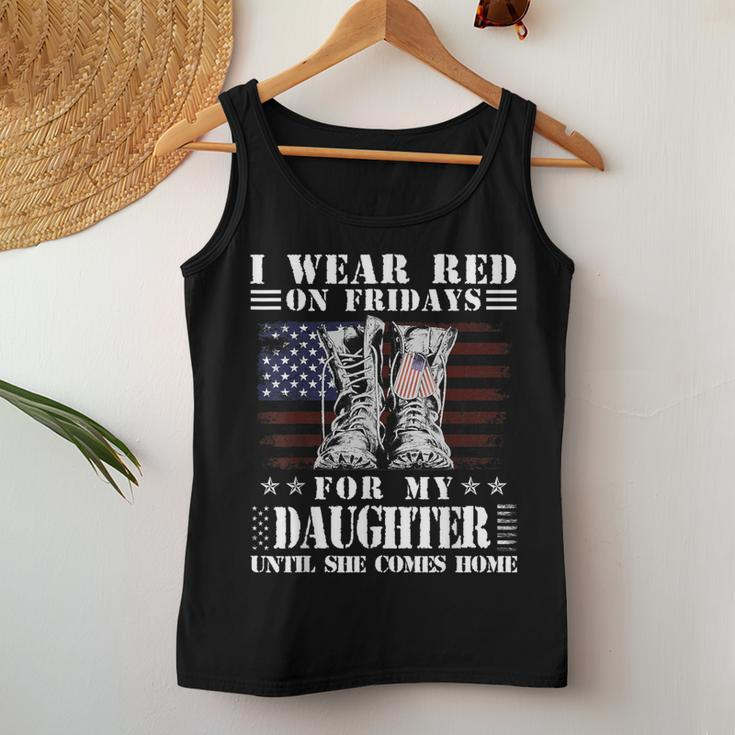 I Wear Red On Fridays For My Daughter Until She Comes Home Women Tank Top Unique Gifts