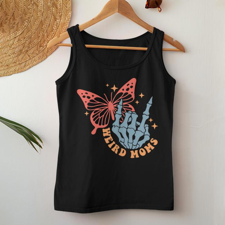Weird Moms Build Character Mother's Day Mom Groovy Mom Women Tank Top Unique Gifts