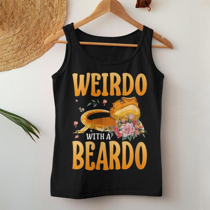 Weirdo With A Beardo Bearded Dragon Beardie Women Tank Top Unique Gifts