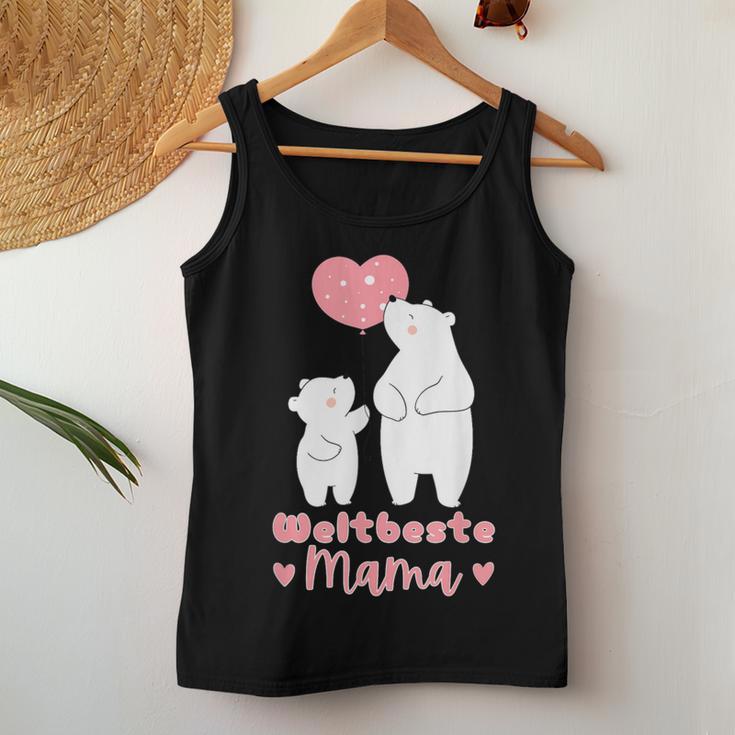 Weltbeste Mama 2024 Muttertag Bear Tank Top Frauen Lustige Geschenke