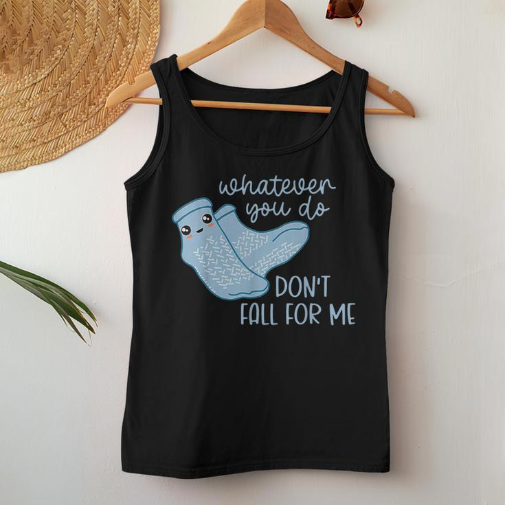 Whatever You Do Don't Fall For Me Rn Pct Cna Nurse Women Tank Top Funny Gifts