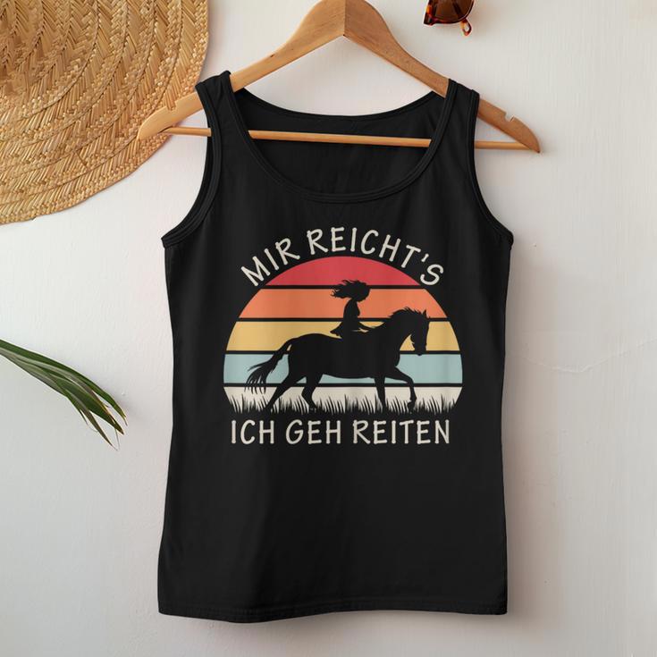 Women's Mir Reichts Ich Geh Reiten Pferde Tank Top Frauen Lustige Geschenke