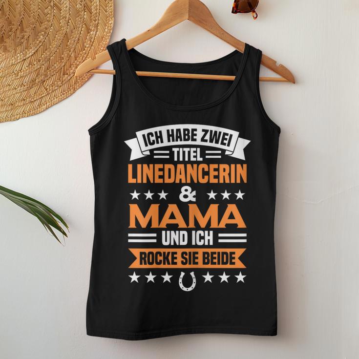 Women's Linedance Mama Zwei Titel Line Dance Tank Top Frauen Lustige Geschenke