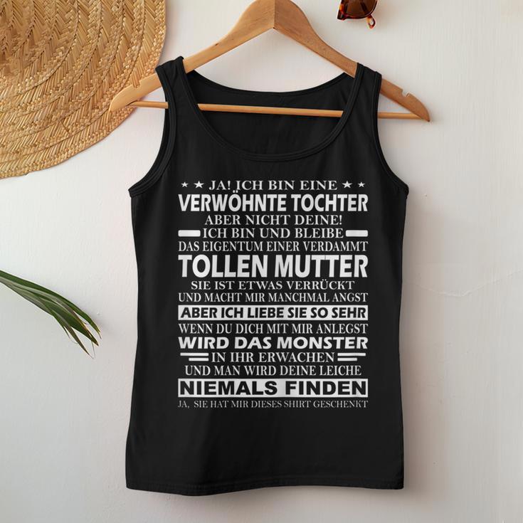 Women's Mum And Daughter Ja Ich Bin Eine Pampered Tochter Tank Top Frauen Lustige Geschenke