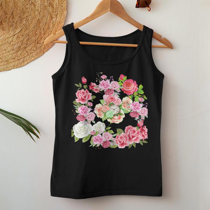 Wonderful Roses Of Time Roses Flowers Women Tank Top Unique Gifts