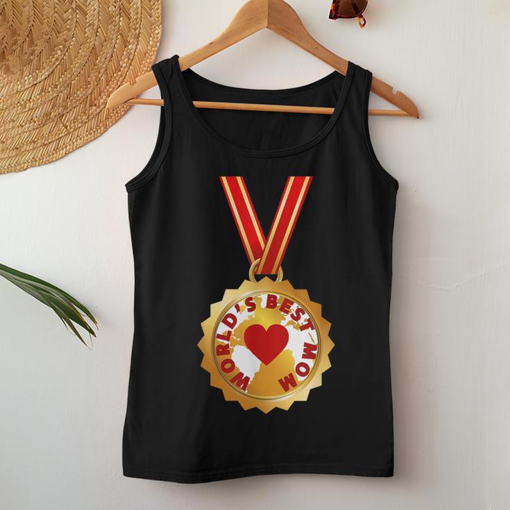 World's Best Mom Gold Medal Mother's Day Women Tank Top Unique Gifts