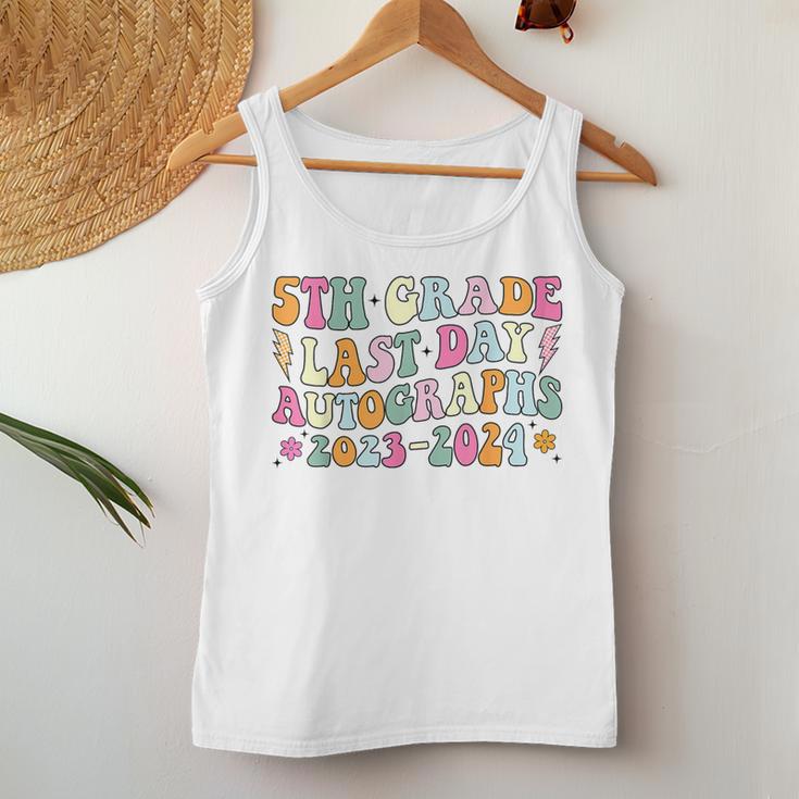 2023-2024 Last Day Of School Autograph 5Th Grade Graduation Women Tank Top Unique Gifts