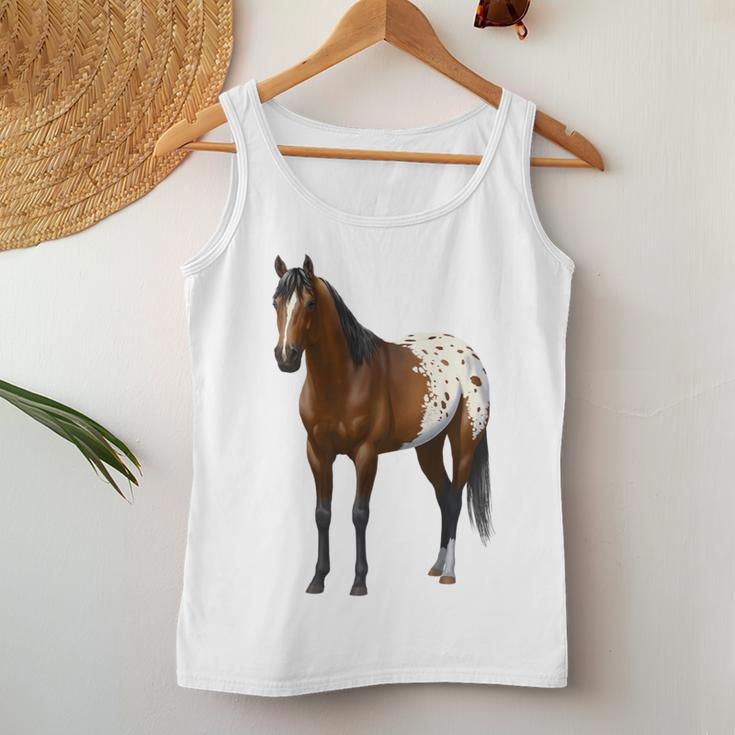 Beautiful Brown Bay Appaloosa Horse Lover Women Tank Top Unique Gifts