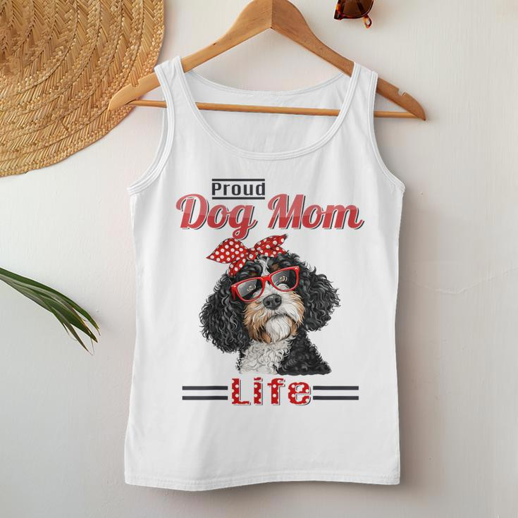 Bernedoodle Dog Proud Dog Mom Life Women Tank Top Unique Gifts