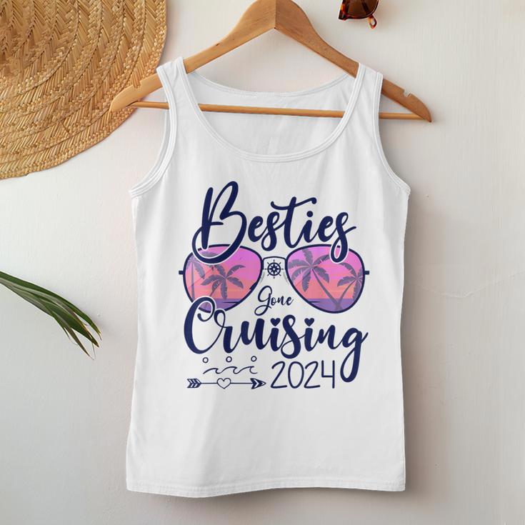 Besties Gone Cruising 2024 Girls Matching Cruise Women Tank Top Personalized Gifts