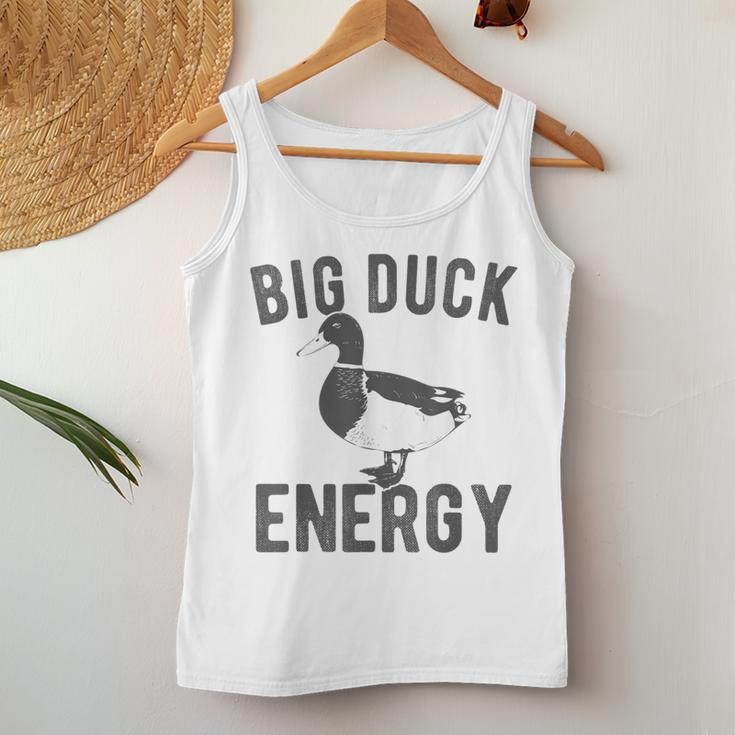 Big Duck Energy Retro Vintage Style Duck Meme Women Tank Top Unique Gifts